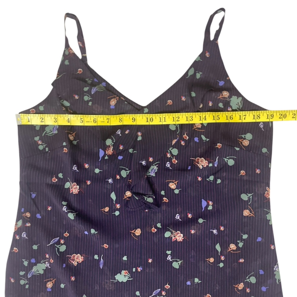 CAbi Pinstripe and Floral Camisole Top (N) - Picture 7 of 11